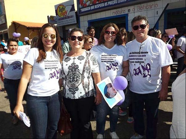 Prefeito Avelar Ferreira ao lado da Primeira Dama Kátia Ferreira da irmã Teresa Cristina e da Secretária de Políticas para as Mulheres Dra Eva Mara. Foto: Fotos: Alírio Ribeiro